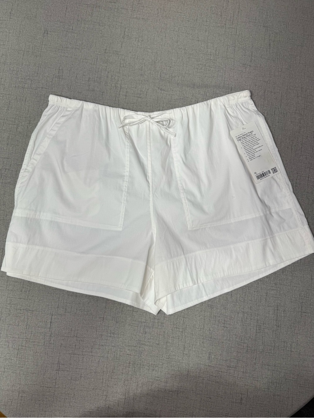 Lululemon Cotton Blend Poplin High Rise Short White XL NWT - Picture 4 of 9